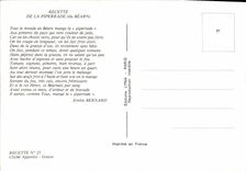 Modern Postcard Receipt of Piperrade