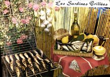 Modern Postcard the sardines grillees