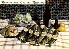 CPM Recette des Truites Meuniere