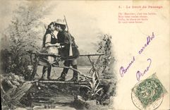 CPA Fantaisie Enfants Le droit de passage