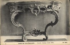 CPA Musee des Arts Decoratifs Console Louis XV