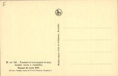 Postal Sillón en madera Luis XVI