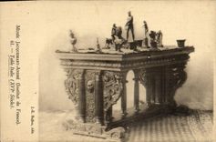 Postal Vagar Jacquemart Andre Institut de Francia Tabla Italia