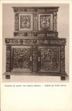CPA Armoire en noyer Les quatre saisons