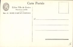 Postal Aparador en ahogar a Escuela de Borgoña