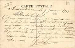 Vintage Postcard Technical Militaria Exercise of the 5th regiment of the Genius Pier on which will rest the Marcille bridge