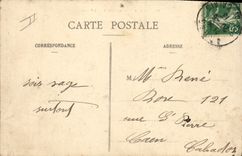 Vintage Postcard Militaria School of bridge of the 3rd Genius the parade