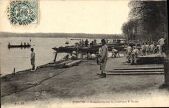 Vintage Postcard Militaria Angers Operations on the Loire by the Genius