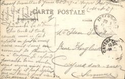 Vintage Postcard Militaria Angers Operations of the Genius Passage of a loading on a bridge of boats