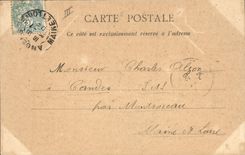 Vintage Postcard Militaria Angers Footbridges on Maine executees by the Genius