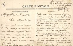 Postal Militaria Montpellier la ciudadela de la 2.o Ingeniería