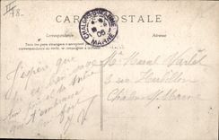 Postal Militaria Versalles Escuela de artillería y la Ingeniería