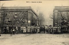 CPA Militaria Metz Caserne du Genie 