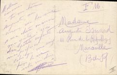 Vintage Postcard Militaria Compiegne Pont of boats installs by the French Genius