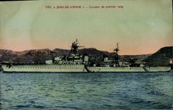 CPA Bateau Jean de Vienne Croiseur de premier rang