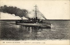 CPA Bateau Janissaire Contre torpilleur