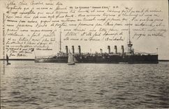 CPA Bateau Le Croiseur Jeanne d'Arc