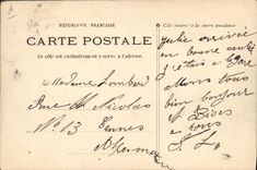 Vintage Postcard Toulon Boat the Joan of Arc large cruiser