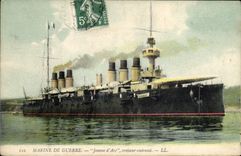 CPA Bateau La Jeanne d'Arc Croiseur Cuirasse