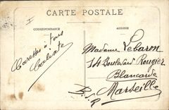 Vintage Postcard Bateau Toulon Jaureguiberry Armours squadron