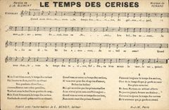 CPA Le temps des cerises Clement Renard 