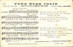 CPA Vous etes jolie Leon Sues paul Delmet