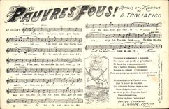 CPA Pauvres Fous Tagliafico 