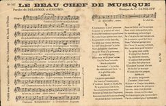 CPA Le plus beau chef de musique 