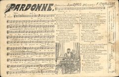 Vintage Postcard Forgives Jean Daris Chadoir