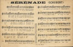 Vintage Postcard Serenade Schubert