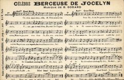 CPA Celebre Berceuse de Jocelyn Godard 