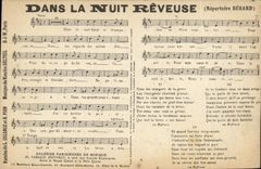 Vintage Postcard In the night stargazer Berard Colonge Pawn Maurice Delteil