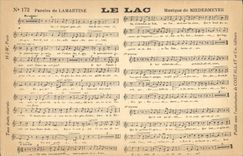 CPA Le lac Lamartine Niedermeyer 