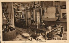CPA Folklore Alsace Musee alsacien Le corridor 