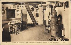 Postal Folclore Alsacia Vagada alsaciano la habitación Oberlin Interdicción de la Roca