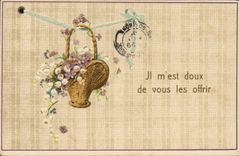 CPA Fantaisie Fleurs 