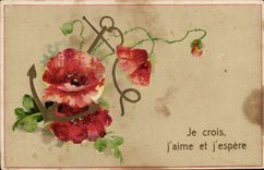 CPA Fantaisie Fleurs 