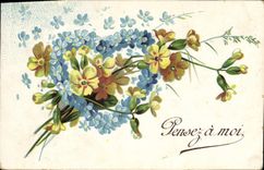 CPA Fantaisie Fleurs 