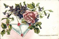 CPA Fantaisie Fleurs 