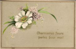 CPA Fantaisie Fleurs 