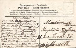 CPA Fantaisie Fleurs Hirondelle 