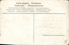 CPA Fantaisie Fleurs Poisson 1er Avril 