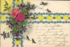 CPA Fantaisie Fleurs 