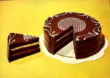 Postal Sachertorte Tarta Sacher
