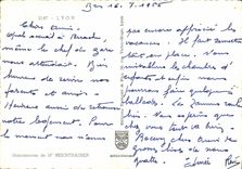 Postal Beaujolais el gaznate de Lyon