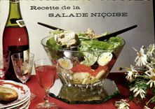 Postal Ingreso de la ensalada nicoise