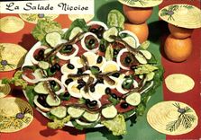 Modern Postcard the salad nicoise