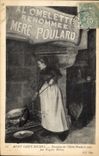 CPA Mont Saint Michel Enseigne de l'Hotel Poulard Aine par Wagner Robion Mere Poulard Cuisine 