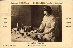 CPA Restaurant Fillioux Frechin La Mere Fillioux Duquesne Lyon 