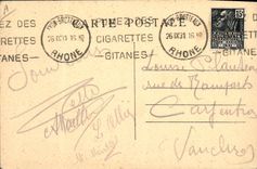 Vintage Postcard Restoring Fillioux Frechin the Mother Fillioux Duquesne Lyon